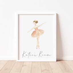 Personalized Ballerina Print - Sugarplum Fairy Girls Wall Art - thumbnail 2