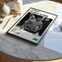 Gilbert Burns Mma Poster Durinho Brazilian Fighter Art Print - thumbnail 2