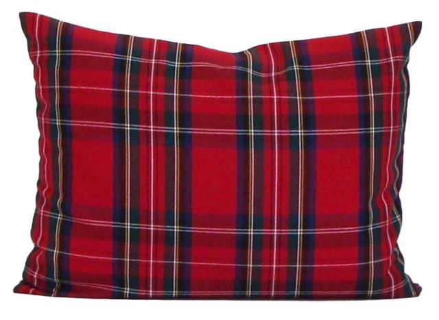 Plaid Christmas Pillow Cover. Farmhouse Christmas Covers, Tartan Red Green Covers - image 1