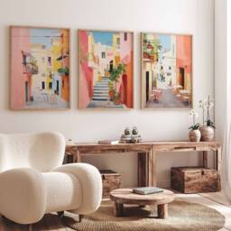 Set Of 3 Spain Posters, Vintage Spanish Aesthetic Prints, Travel Art, Floral Wall Art Poster, Tropical - thumbnail 2