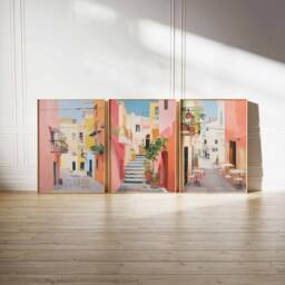 Set Of 3 Spain Posters, Vintage Spanish Aesthetic Prints, Travel Art, Floral Wall Art Poster, Tropical - thumbnail 1