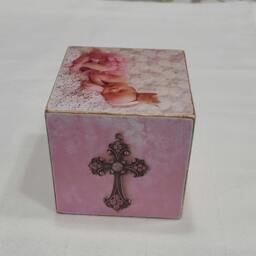 Baby Girl Personalized Wooden Block/Baptism Block/ Announcement Block/ Baby Boy Blocks /Hostess Gift Idea - thumbnail 2