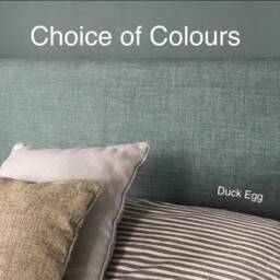 Headboard Cover - Linen Style Fabric Choice Of Colours , Custom Made To Fit Existing Headboard, Please See Description For Full Details - thumbnail 2