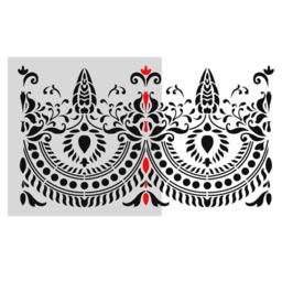 Traditional Border Stencil For Furniture & Diy Wall Decor - thumbnail 4