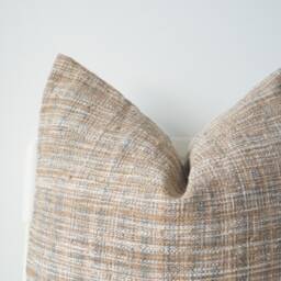 Neutral Tan Hand Woven Pillow Cover - thumbnail 2