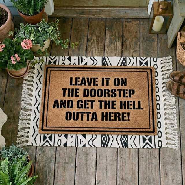 Funny Coir Doormat, Sarcastic Welcome Mat, Home Decor, Natural Fiber Entrance Rug