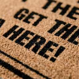 Funny Coir Doormat, Sarcastic Welcome Mat, Home Decor, Natural Fiber Entrance Rug - thumbnail 3