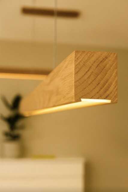 Wooden Ceiling Light Kinty Led Pendant Light Conference Room Lamp Office Wooden Hanging Adjustable Minimalist Style - image 1