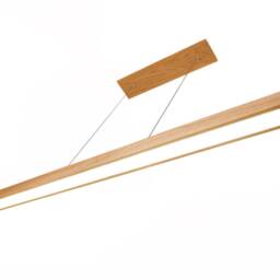 Wooden Ceiling Light Kinty Led Pendant Light Conference Room Lamp Office Wooden Hanging Adjustable Minimalist Style - thumbnail 3
