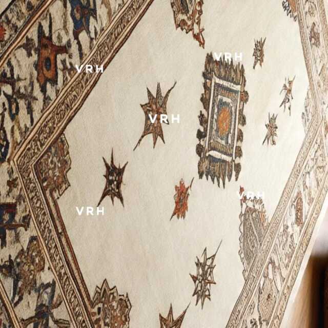 Handwoven Wool Oushak Rug, Muted Medallion Design, Vintage Style - image 1