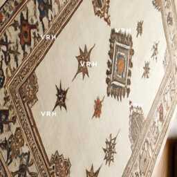 Handwoven Wool Oushak Rug, Muted Medallion Design, Vintage Style - thumbnail 1