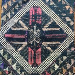 Vintage Handmade Tribal White Thai Textile Silk Cotton Pillow Cover in The Centre Of Vietnam - thumbnail 3