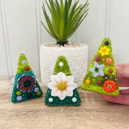 stunning Floral Fused Glass Christmas Tree Candle Holder - Decoration, Cornish Glass, Fused Glass Cornwall - thumbnail 2