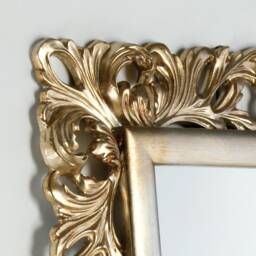 Large Classic Baroque Mirror 17Th Century Antique Italian Silver Leaf - Made in Italy Full Length Victorian Home Style Item # 8064 - thumbnail 3