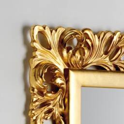 Large Classic Baroque Mirror 17Th Century Antique Italian Silver Leaf - Made in Italy Full Length Victorian Home Style Item # 8064 - thumbnail 4