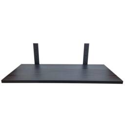 28cm , 30cm , 33cm, 35cm, 37cm, 40cm Black Wood Grain Wall Shelf With 6mm Steel Industrial Style Textured Brackets. Any Custom Size - thumbnail 3