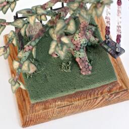 Polymer Clay Tree in A Graveyard - And Swing, Miniature, Bonsai - thumbnail 2