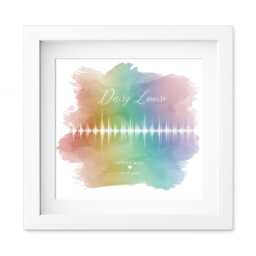 Personalised Baby Scan Soundwave Print, Custom Nursery Wall Art, Name & Date Keepsake, Newborn Gift, Shower Or Christening Gift - thumbnail 3