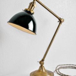 Vintage Industrial Desk Lamp - Victorian Table Task Light Steampunk Art Deco - thumbnail 3