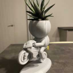 "Sports Motorcycle Gift Succulent Plant Pot Airplant Holder ""Wee Jimmy Neeeeaaarrrrnnn" - thumbnail 3