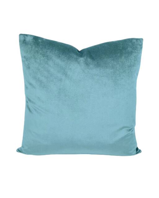 "Duck Egg Blue Velvet Cushion Covers - Luxurious Quantity Discounts 16"", 18"", 22"", & 18"" X 12"", 20"" 14" - image 1