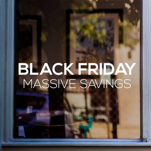 Black Friday Shop Window Sticker Retail Sale Display Decoration Self Adhesive Decal - image 1