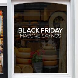 Black Friday Shop Window Sticker Retail Sale Display Decoration Self Adhesive Decal - thumbnail 2