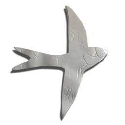 Sky Is The Limit - Flock Of Birds White Silver Gold Modern Sculpture Suitable For Indoor Outdoor Bathrooms Wall Hanging - thumbnail 4