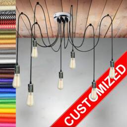 Spider Light 3-12 Chrome Bulb Sockets Octopus Chandelier Pendant Dine Room Lighting Entryway Industrial Light