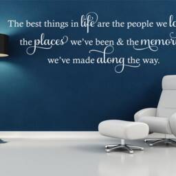 Life, Love & Memories Wall Art Sticker, PVC Decal, Modern Transfer, Quotes - thumbnail 3