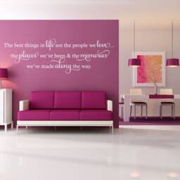 Life, Love & Memories Wall Art Sticker, PVC Decal, Modern Transfer, Quotes - thumbnail 2