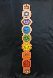 Chakra Wall Art, Wooden Hanging, Decoration, Decor, Kundalini Yoga - thumbnail 1