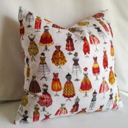 Dress Pillow Cover, 16x16 Decorative Pillow, Toss Home Decor, Summer, Spring White French Style - thumbnail 2