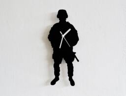 Us Army Soldier Silhouette - Wall Clock - thumbnail 1