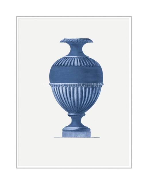 Blue Vase Wall Art Print Home & Living Decor Classical - image 1