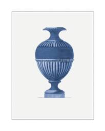 Blue Vase Wall Art Print Home & Living Decor Classical - thumbnail 1