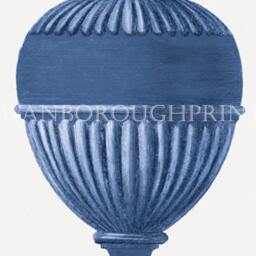 Blue Vase Wall Art Print Home & Living Decor Classical - thumbnail 3