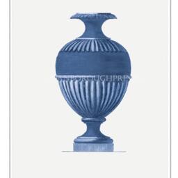 Blue Vase Wall Art Print Home & Living Decor Classical - thumbnail 2