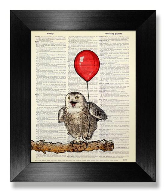 Baby Bird Painting Print, Little Bird Nursery Art Girl Nursery Decor Wall Hanging, Red Balloon Art, Kids Artwork, Gift For Boy Birthday