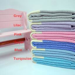 Free Shipping Set Of 4 Diamond Peshtemal Beach Towel Pestemal Hamam Turkish - thumbnail 2