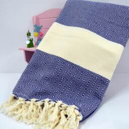 Free Shipping Set Of 4 Diamond Peshtemal Beach Towel Pestemal Hamam Turkish - thumbnail 3
