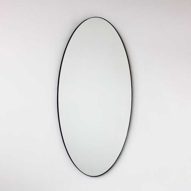 Ovalis??? Oval Shaped Modern Mirror With A Black Frame, Large - image 1