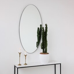 Ovalis??? Oval Shaped Modern Mirror With A Black Frame, Large - thumbnail 2