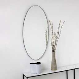Ovalis??? Oval Shaped Modern Mirror With A Black Frame, Large - thumbnail 3