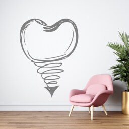 Tooth Wall Decal Dental Clinic Decor, Removable Vinyl Sticker 1289 - thumbnail 2