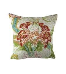 Schumacher - Ariella Jacobean Ecru Stunning Traditional Floral Classic Designer Cushion Cover Handmade Throw Pillow Luxury Home Decor - thumbnail 1