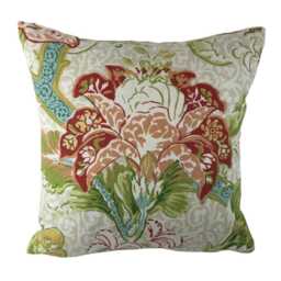 Schumacher - Ariella Jacobean Ecru Stunning Traditional Floral Classic Designer Cushion Cover Handmade Throw Pillow Luxury Home Decor - thumbnail 3