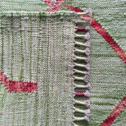Runner Rug Abstract, Handmade Artisan Afghan Turkish Aztec Natural Sheep Wool Flatweave Kilim 198x60 cm - thumbnail 3