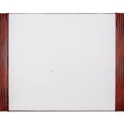 Full Demy Desk Blotter Writing Pad Military Style Real Leather Deluxe Quality Croc Print - thumbnail 2
