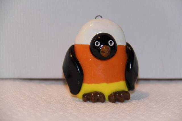 Candy Corn Penguin, 100% Handmade - image 1